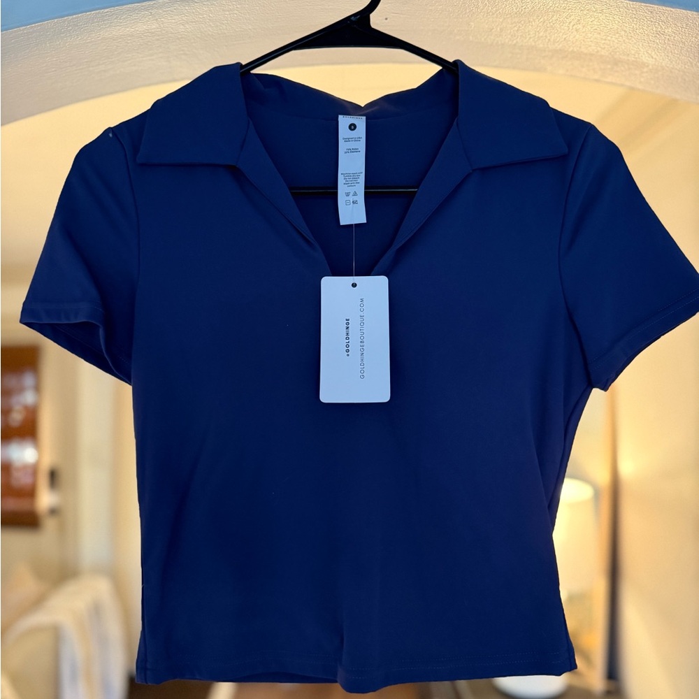 Women's Purple Short Sleeve Top